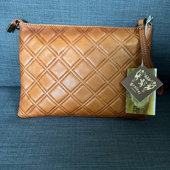 NWT PRATESI FIRENZE CROSSBODY SHOULDER BAG WRISTLET PURSE POUCH - Picture 10 of 14